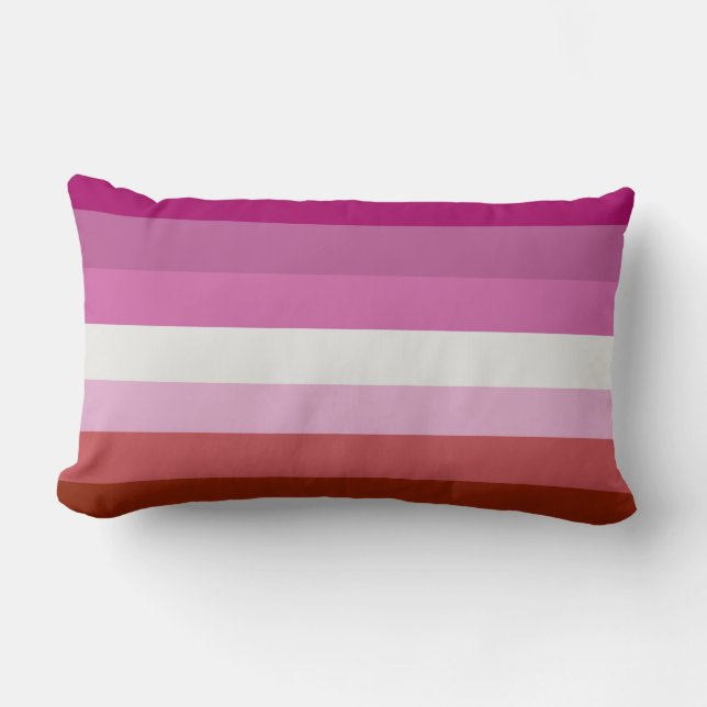 Lesbisk stolthetsflagga (ursprung) lumbarkudde (Framsida)