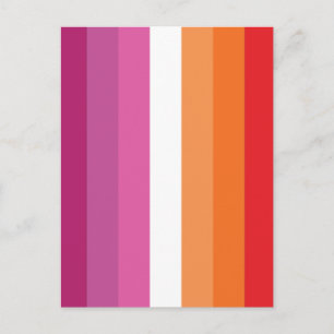 Lesbisk stolthetsflagga vykort