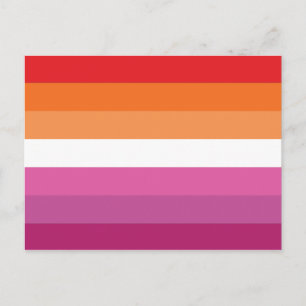 Lesbisk stolthetsflagga vykort