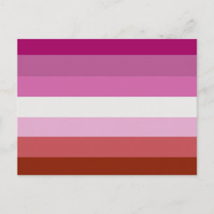 Lesbisk stolthetsflagga vykort