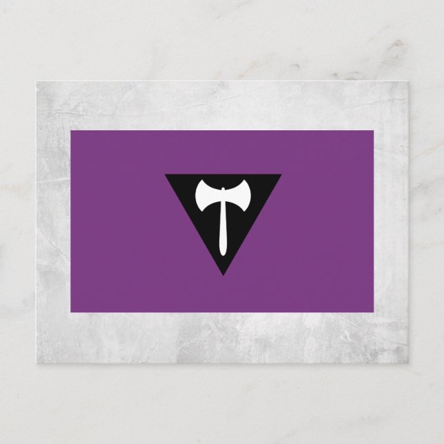 Lesbisk stolthetsflagga vykort (Framsida)