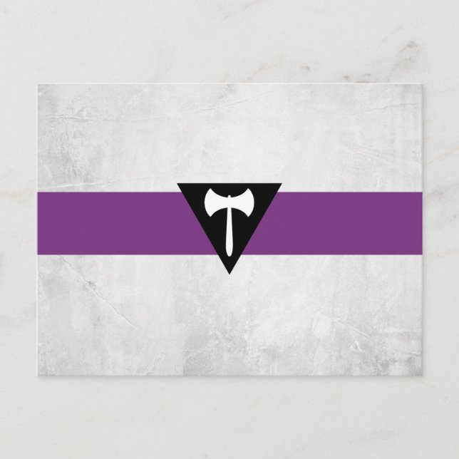 Lesbisk stolthetsflagga vykort (Framsida)