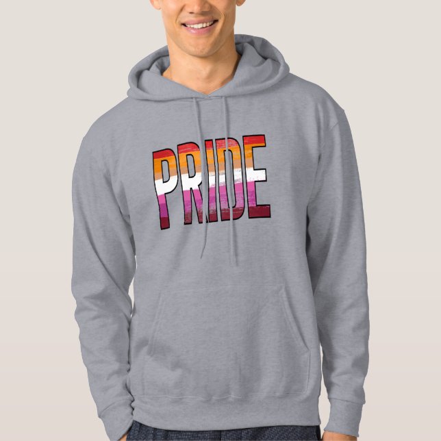 Lesbisk stolthetsord hoodie (Framsida)