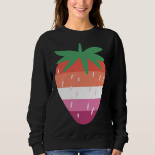Lesbisk Strawberry LGBTQ Rosa Pride Flagga Cottage T Shirt