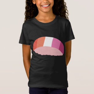 Lesbisk Sushi LGBTQ Gay pride Flagga Japanska Kawa T Shirt