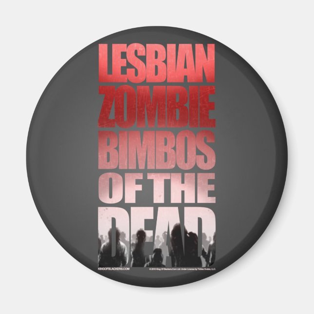 Lesbisk Zombie Bimbos of the Dead Magnet (Framsidan)