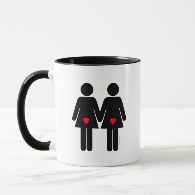 Lesbiska Älskare Mugg (Vänster)
