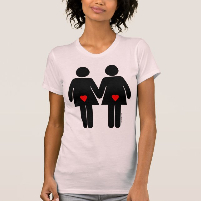 Lesbiska Älskare T Shirt (Framsida)