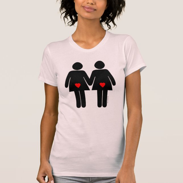 Lesbiska Älskare T Shirt (Framsida)
