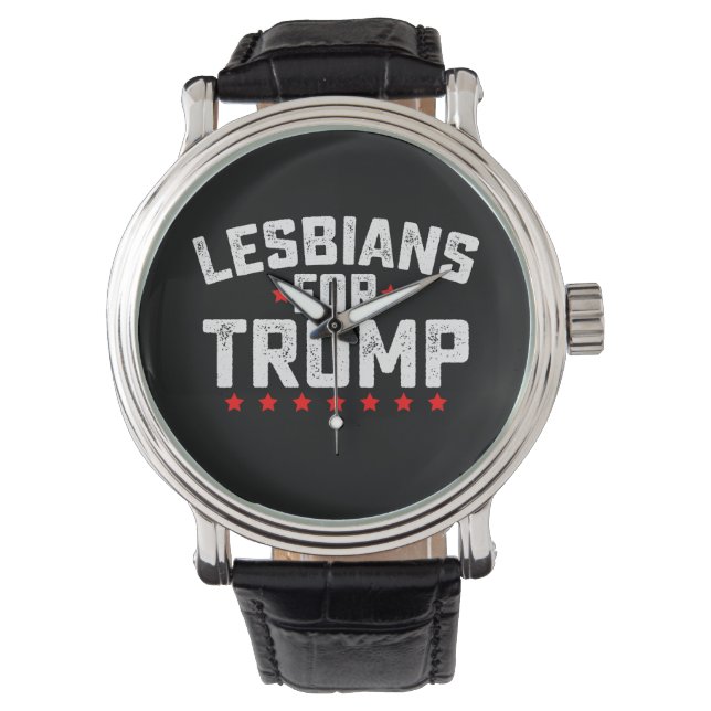 Lesbiska För Trump HBTQ Presidentval Armbandsur (Framsida)