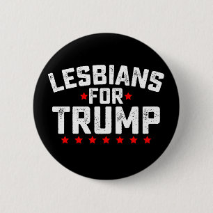 Lesbiska För Trump HBTQ Presidentval Knapp