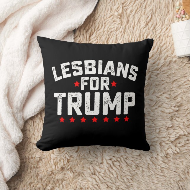 Lesbiska För Trump HBTQ Presidentval Kudde (Filt)