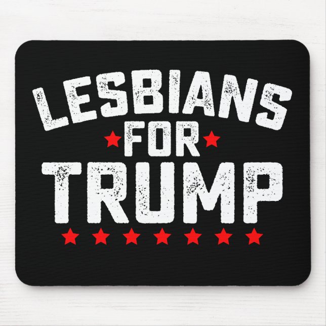 Lesbiska För Trump HBTQ Presidentval Musmatta (Framsidan)