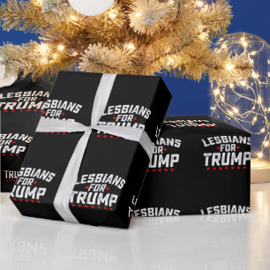 Lesbiska För Trump HBTQ Presidentval Presentpapper