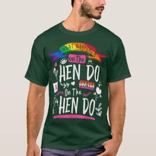 Lesbiska Hen Do-outfitter för kvinnor och grupp He T Shirt