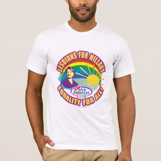 Lesbiskar för Hillary! Hillary för presidenten T Shirt