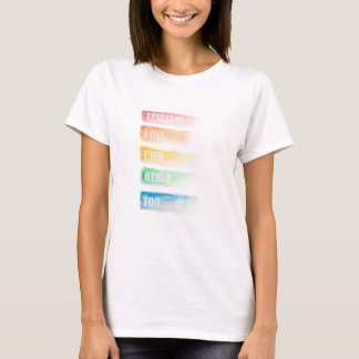 Lesbiskar Kärlek varandra för tröskel T Shirt