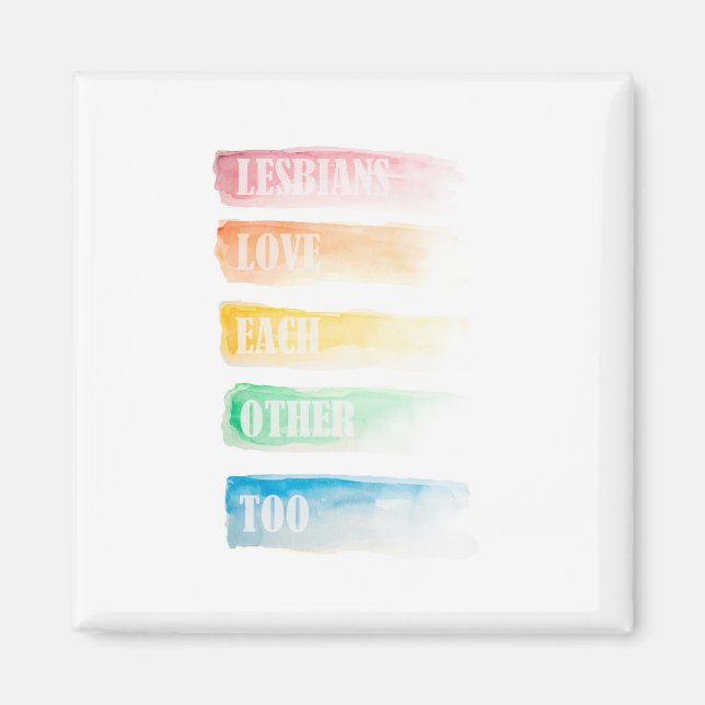 Lesbiskar Kärlek varandra till magnet (Framsidan)