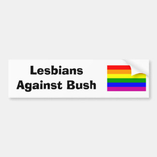 Lesbiskar mot den Bush bildekalet Bildekal