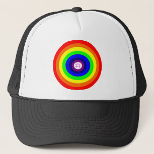 Lesbiskar Round Rainbow Hat Truckerkeps