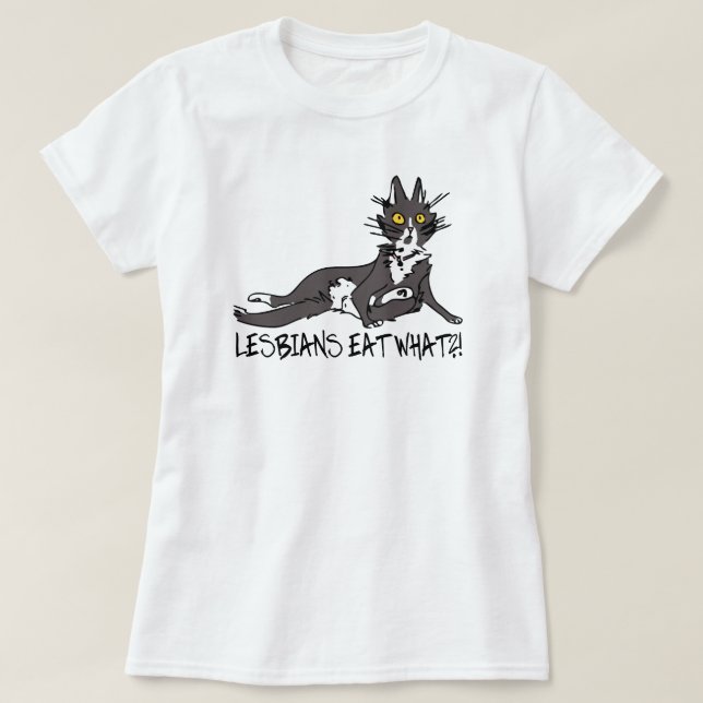 LESBISKAR VAD?! T-SHIRT (Design framsida)