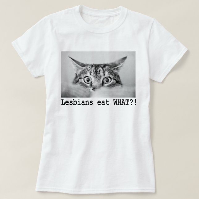 LESBISKAR VAD?! TEE SHIRT (Design framsida)