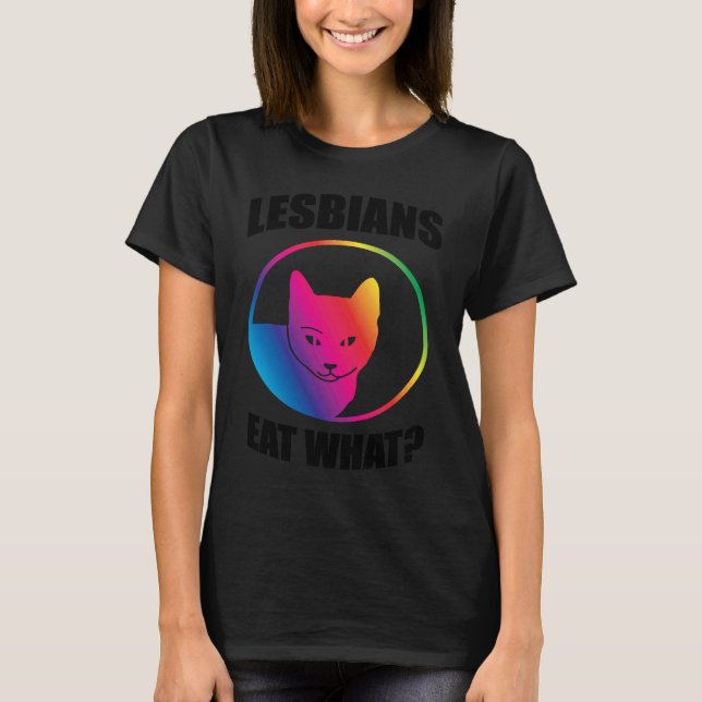 Lesbiskarna äter vad t shirt (Framsida)