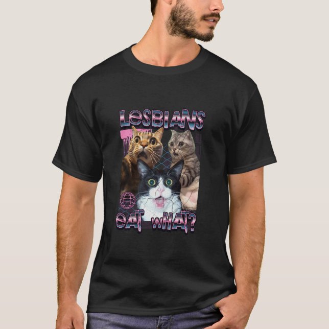 lesbiskarna äter vad t shirt (Framsida)