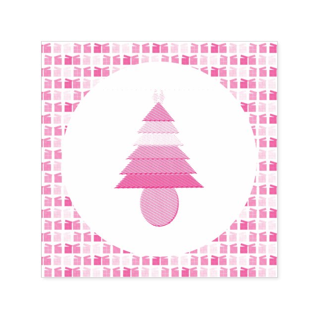 Lesbiskarna Rainbow Julgran och Presenter Självfärgande Stämpel (Design)