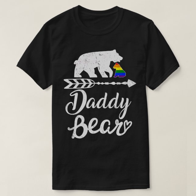 Lesbisken för Pride Gay med  Bear LGB-regnbåge  T Shirt (Design framsida)