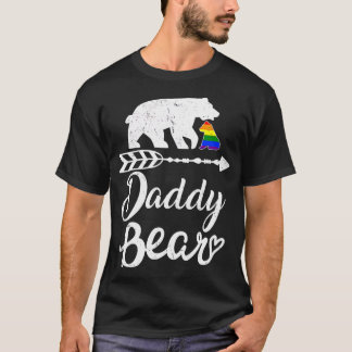 Lesbisken för Pride Gay med  Bear LGB-regnbåge  T Shirt