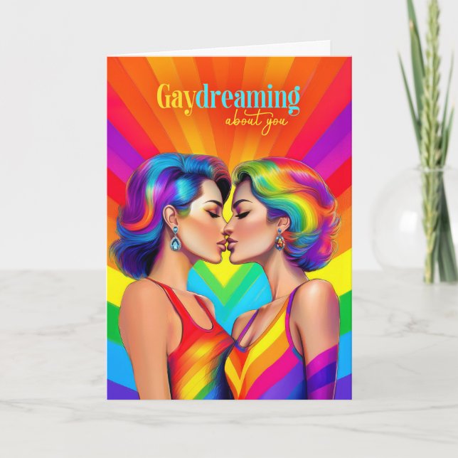 Lesbisken Gay Dreaming par Rainbow Kort (Framsida)