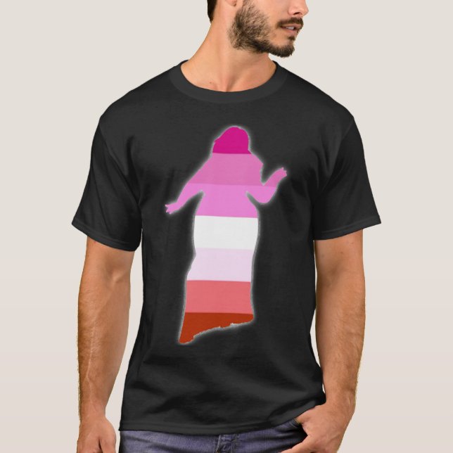 Lesbisken Loving Curvy T Shirt (Framsida)