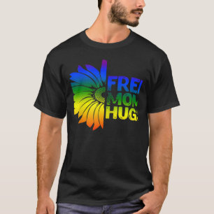 Lesbisken Mo för kvinnliga fria Mamma Hugs LGBT So T Shirt