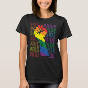 Lesbisken pride Power Fist LGBT Month Gay (strömav T Shirt