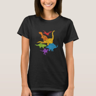 Lesbisken Transgender Bisexual Que, LGBT Dinosaur  T Shirt