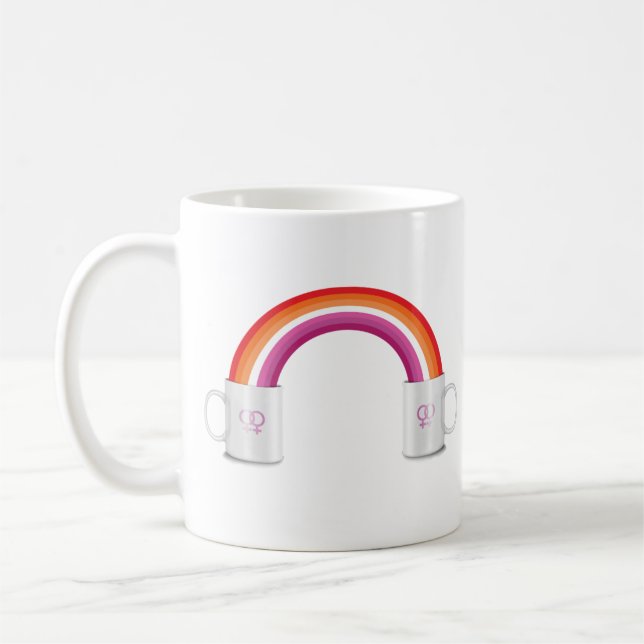 Lesbiskens kaffedatum kaffemugg (Vänster)