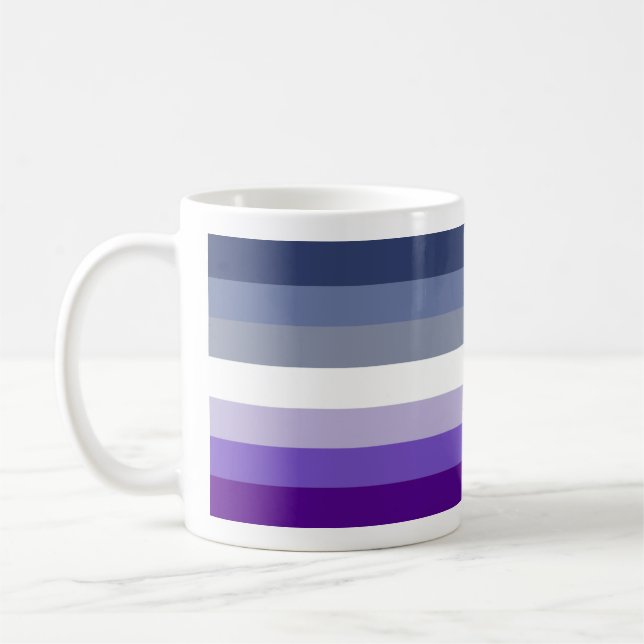 Lesbiskens Pride Flagga (Butch) Kaffemugg (Vänster)
