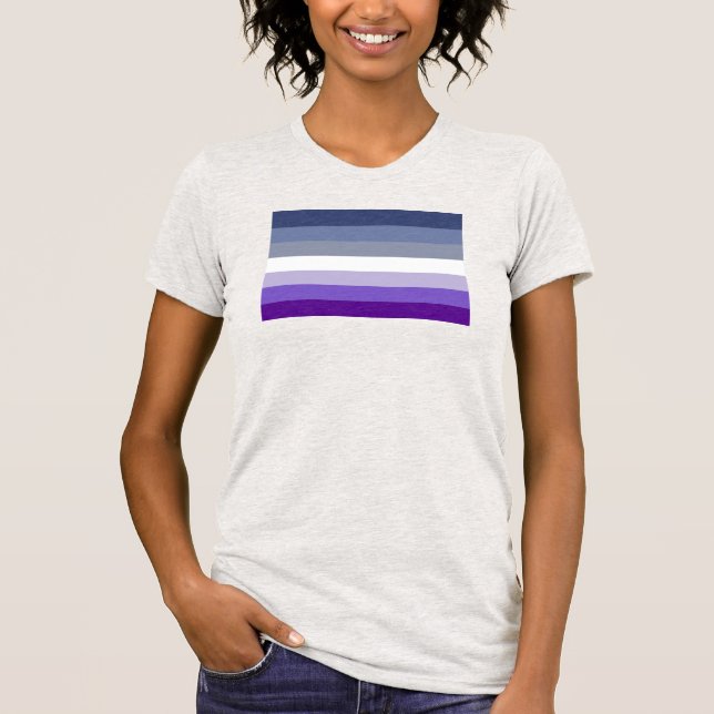 Lesbiskens Pride Flagga (Butch) T Shirt (Framsida)