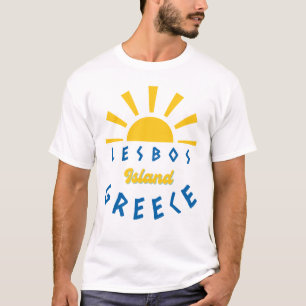 Lesbos Island, Grekland - Solsken Herr Vit T Shirt