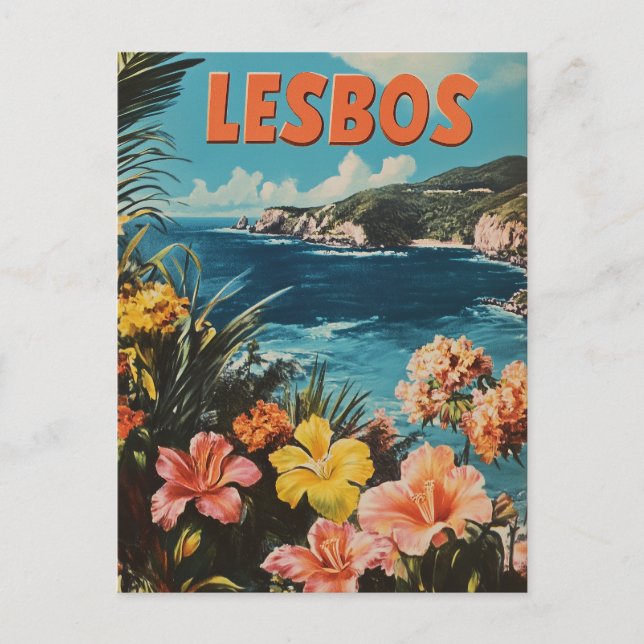 Lesbos Vintage Vykort (Framsida)