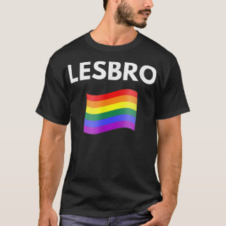 Lesbro Lesbisk HBT Pride T Shirt