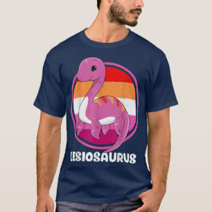 Lesiosaurus Lesbisk Plesiosaurus HGBTQ Gay pride M T Shirt
