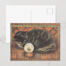 LESLEY ANNE IVORYS CHRISTMAS CAT POSTCARD VYKORT