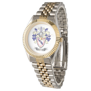 Leslie Family Crest Jackar om Arm Armbandsur
