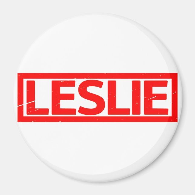 Leslie Frimärke Magnet (Framsidan)
