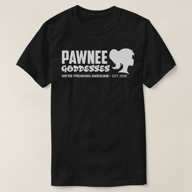 Leslie Knope Pawnee Goddesses Parker och Recretion T Shirt (Design framsida)