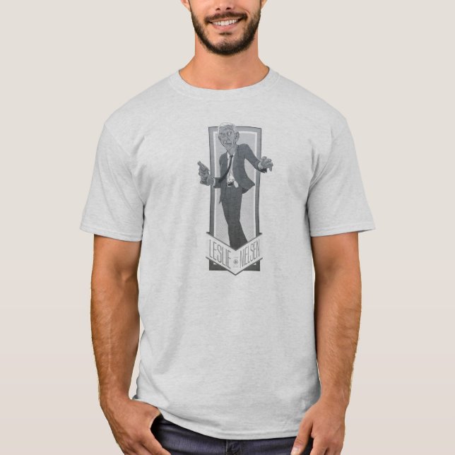 Leslie Nielsen, en Tribute T-shirt (Framsida)