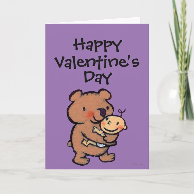 Leslie Patricelli Big Brown Bear Hug Helgkort (Framsida)