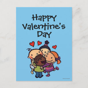 Leslie Patricelli gruppkram med vänner Helg Vykort